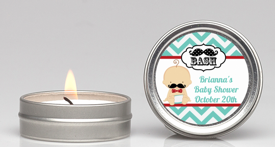 Little Man Mustache - Baby Shower Candle Favors