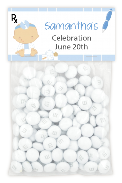 Little Doctor On The Way - Custom Baby Shower Treat Bag Topper