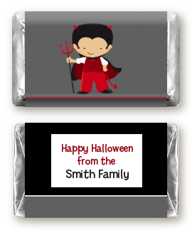 Little Devil - Personalized Halloween Mini Candy Bar Wrappers