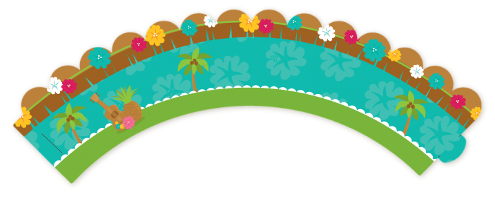 Luau - Baby Shower Cupcake Wrappers