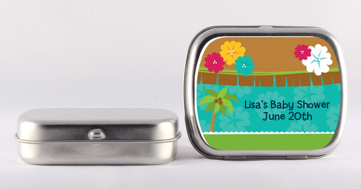 Luau - Personalized Baby Shower Mint Tins