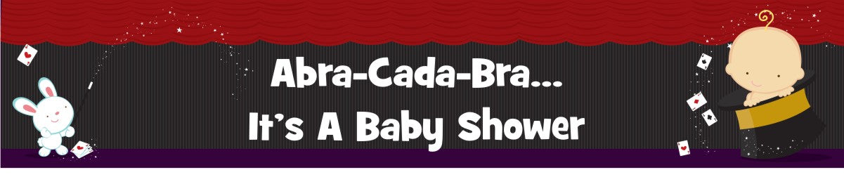 Magic Baby Caucasian - Personalized Baby Shower Banners