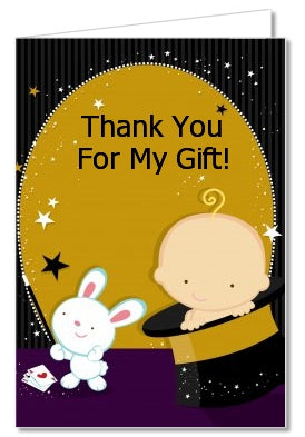 Magic Baby Caucasian - Baby Shower Thank You Cards