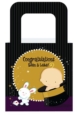 Magic Baby Caucasian - Personalized Baby Shower Favor Boxes