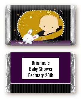 Magic Baby Caucasian - Personalized Baby Shower Mini Candy Bar Wrappers
