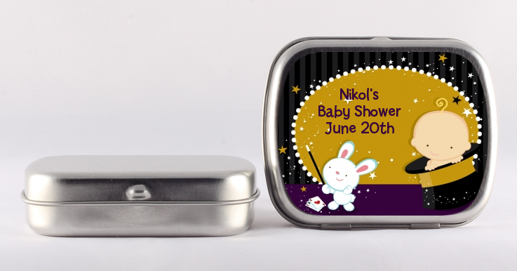 Magic Baby Caucasian - Personalized Baby Shower Mint Tins