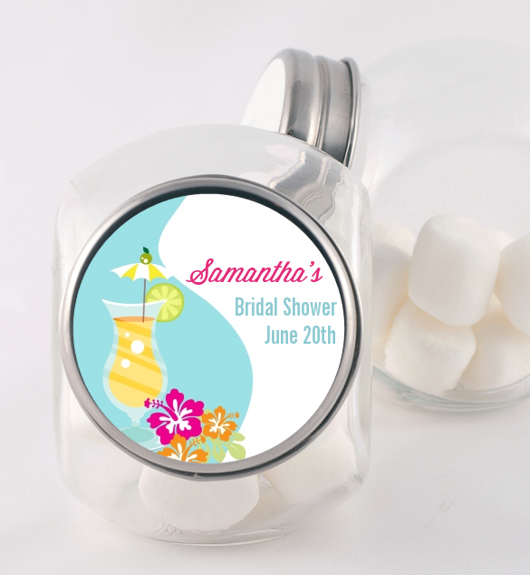 Margarita Drink - Personalized Bridal Shower Candy Jar
