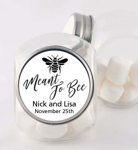Meant To Bee - Personalized Bridal Shower Candy Jar