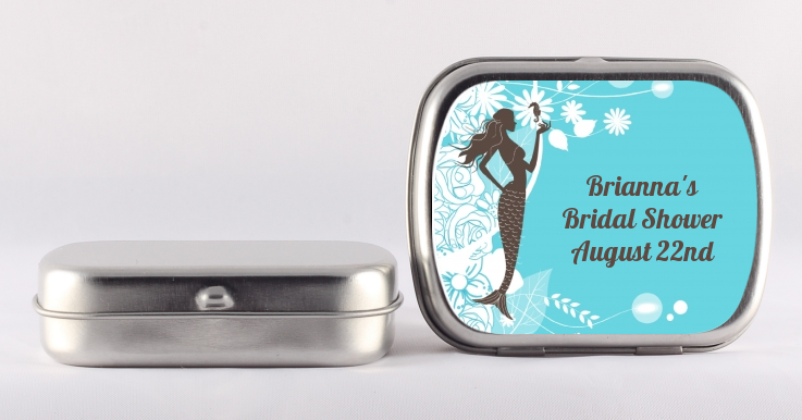 Mermaid - Personalized Bridal Shower Mint Tins