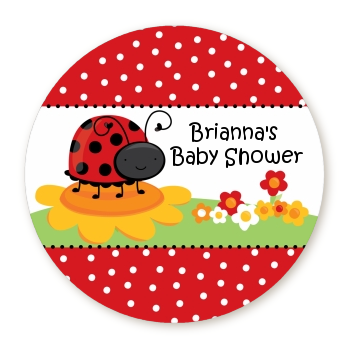 Modern Ladybug Red - Personalized Baby Shower Table Confetti