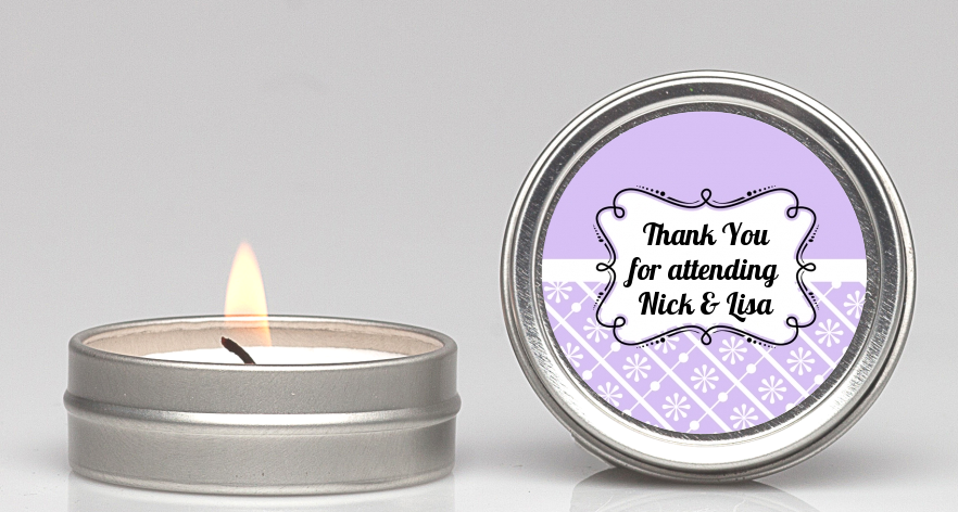 Modern Thatch Lilac -  Candle Favors