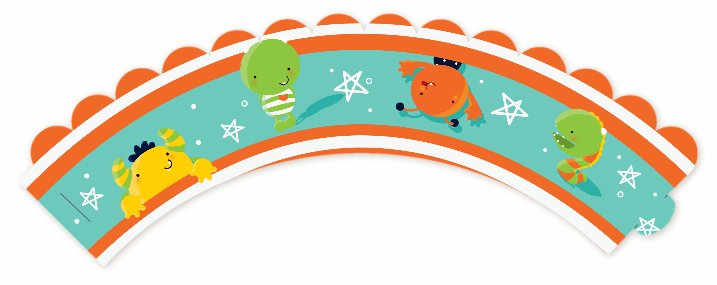 Little Monster - Birthday Party Cupcake Wrappers