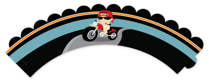 Motorcycle Baby - Baby Shower Cupcake Wrappers