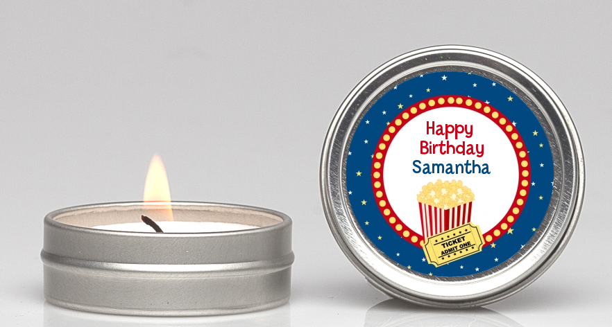 Movie Theater - Birthday Party Candle Favors