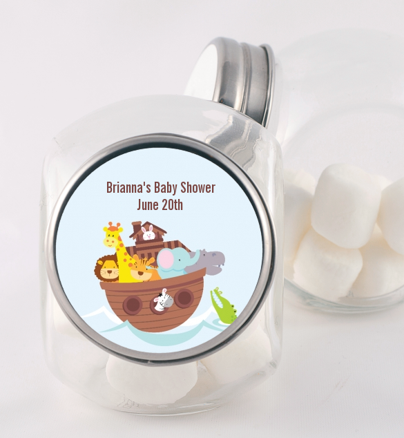 Noah's Ark - Personalized Baby Shower Candy Jar