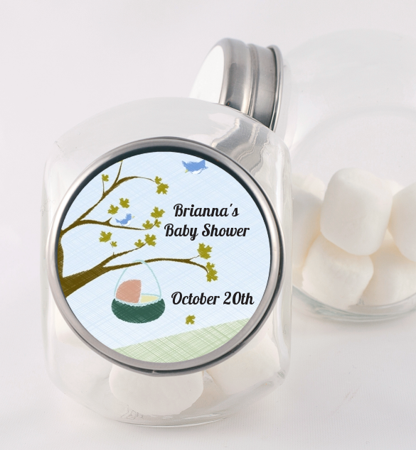 Nursery Rhyme - Rock a Bye Baby - Personalized Baby Shower Candy Jar