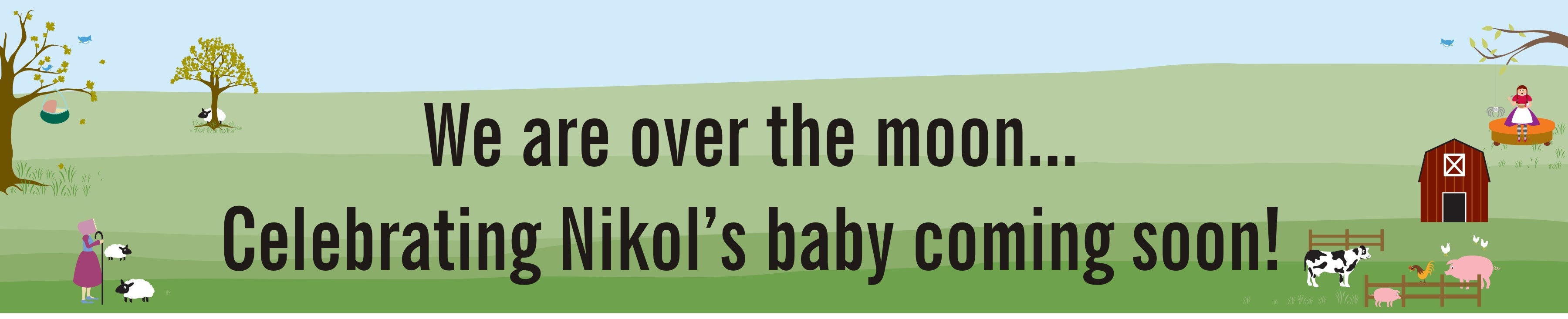 Nursery Rhyme - Personalized Baby Shower Banners