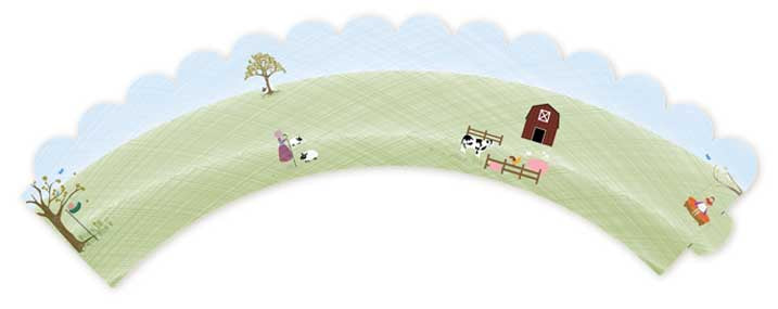 Nursery Rhyme - Baby Shower Cupcake Wrappers
