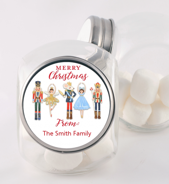 Nutcracker Ballet - Personalized Christmas Candy Jar