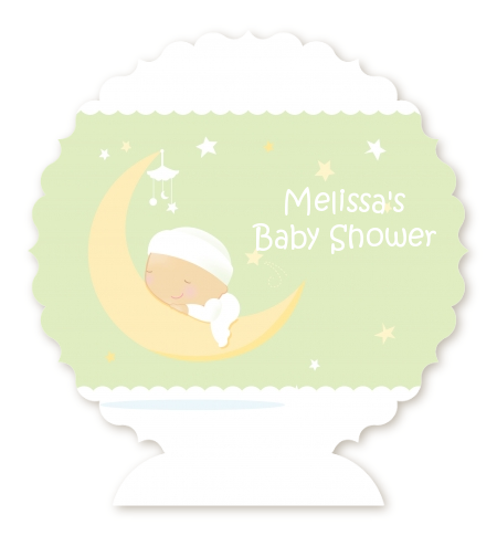 Over The Moon - Personalized Baby Shower Centerpiece Stand