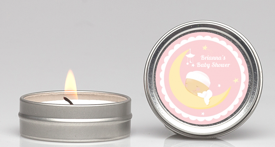 Over The Moon Girl - Baby Shower Candle Favors
