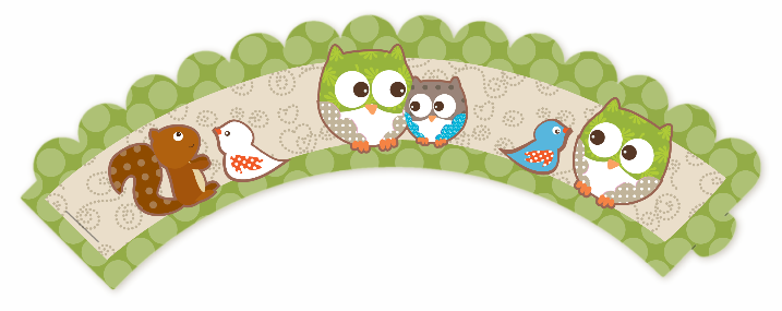 Owl - Look Whooo's Having A Baby - Baby Shower Cupcake Wrappers
