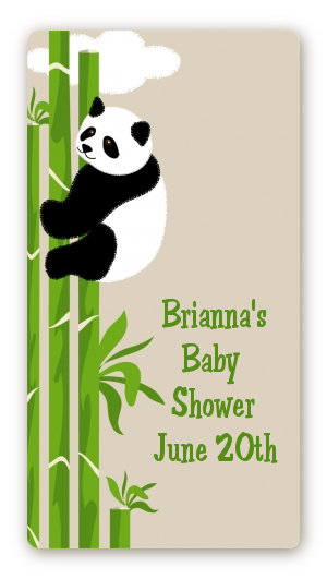 Panda - Custom Rectangle Baby Shower Sticker/Labels
