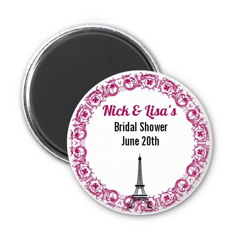 Paris - Personalized Bridal Shower Magnet Favors