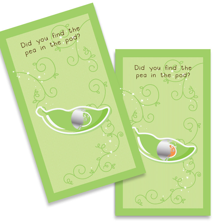 Pea in the Pod - Baby Shower Scratch Off Game Tickets