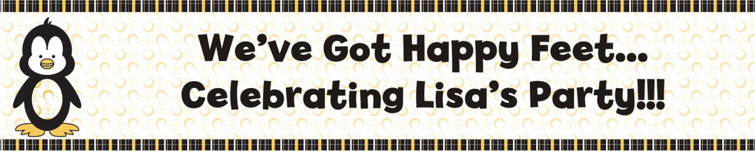 Penguin - Personalized Baby Shower Banners