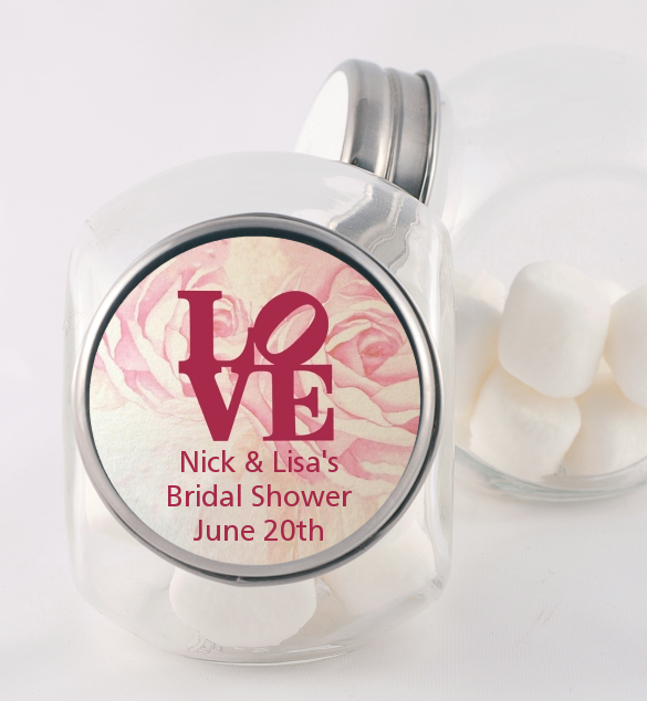 Philadelphia LOVE - Personalized Bridal Shower Candy Jar