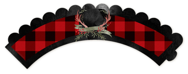 Lumberjack Buffalo Plaid - Birthday Party Cupcake Wrappers