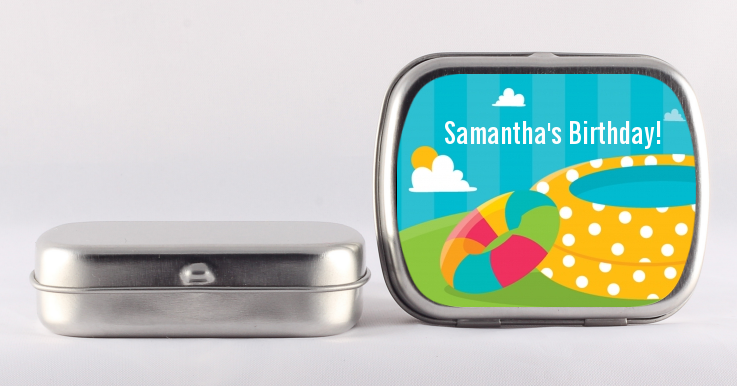 Pool Party - Personalized Birthday Party Mint Tins