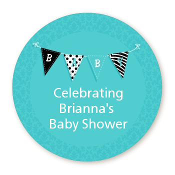 Posh Mom To Be Blue - Personalized Baby Shower Table Confetti