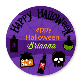 Potion Bottles - Round Personalized Halloween Sticker Labels