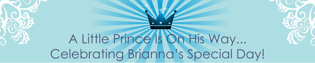 Prince Royal Crown - Personalized Baby Shower Banners