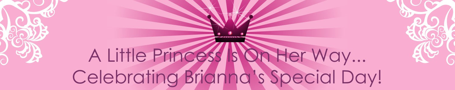 Princess Royal Crown - Personalized Baby Shower Banners