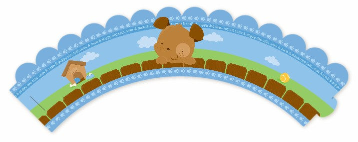 Puppy Dog Tails Boy - Birthday Party Cupcake Wrappers