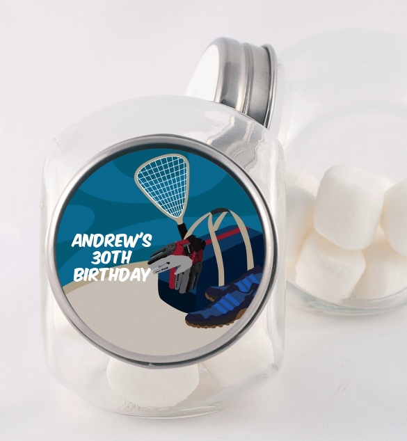 Racquetball - Personalized Birthday Party Candy Jar