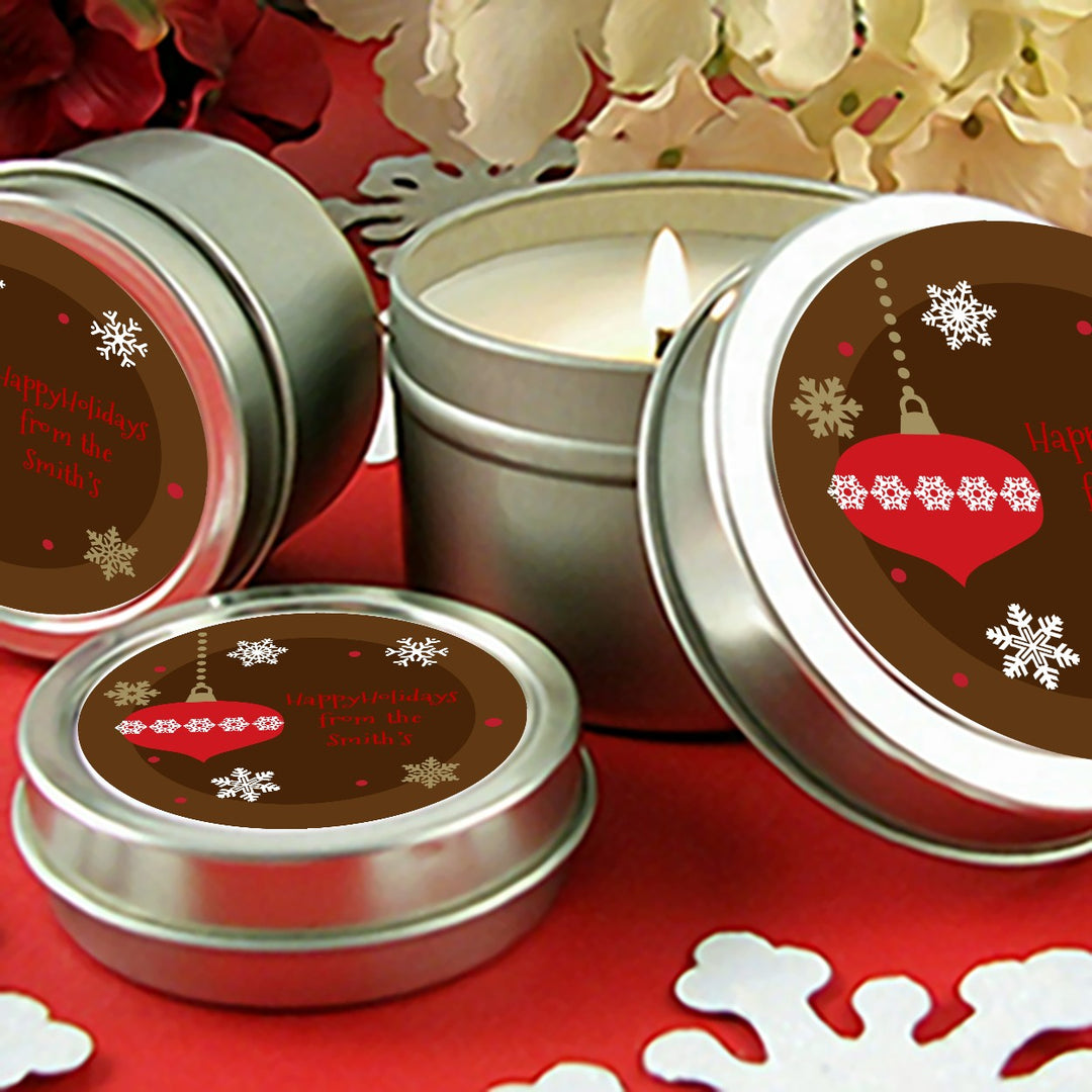 Retro Ornaments - Christmas Candle Favors
