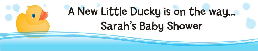 Rubber Ducky - Personalized Baby Shower Banners