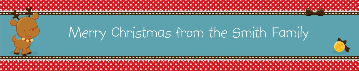 Rudolph the Reindeer - Personalized Christmas Banners