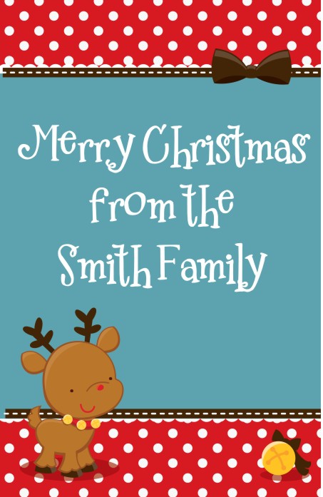 Rudolph the Reindeer - Personalized Christmas Wall Art