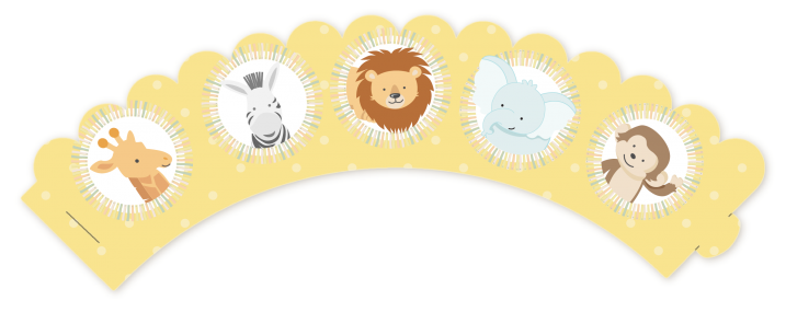 Jungle Safari Party - Baby Shower Cupcake Wrappers
