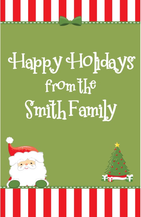 Santa Claus - Personalized Christmas Wall Art