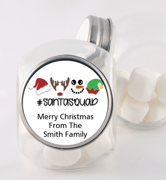 Santa Squad - Personalized Christmas Candy Jar