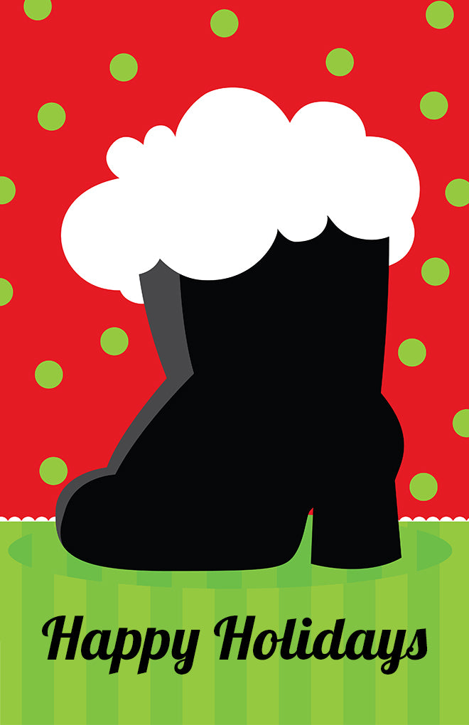 Santa's Boot - Personalized Christmas Wall Art