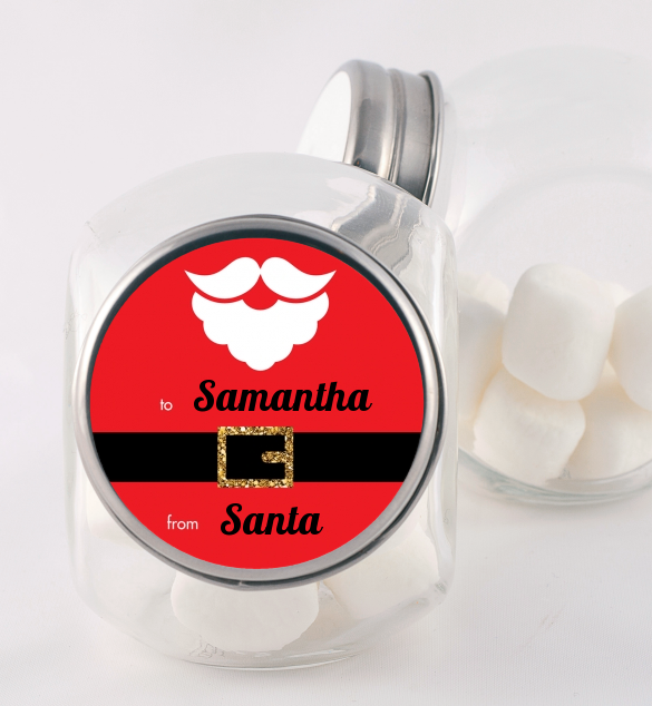 Santa's Belt - Personalized Christmas Candy Jar