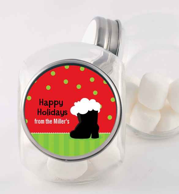 Santa's Boot - Personalized Christmas Candy Jar