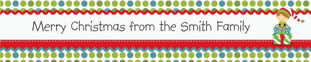 Santa's Little Elf - Personalized Christmas Banners